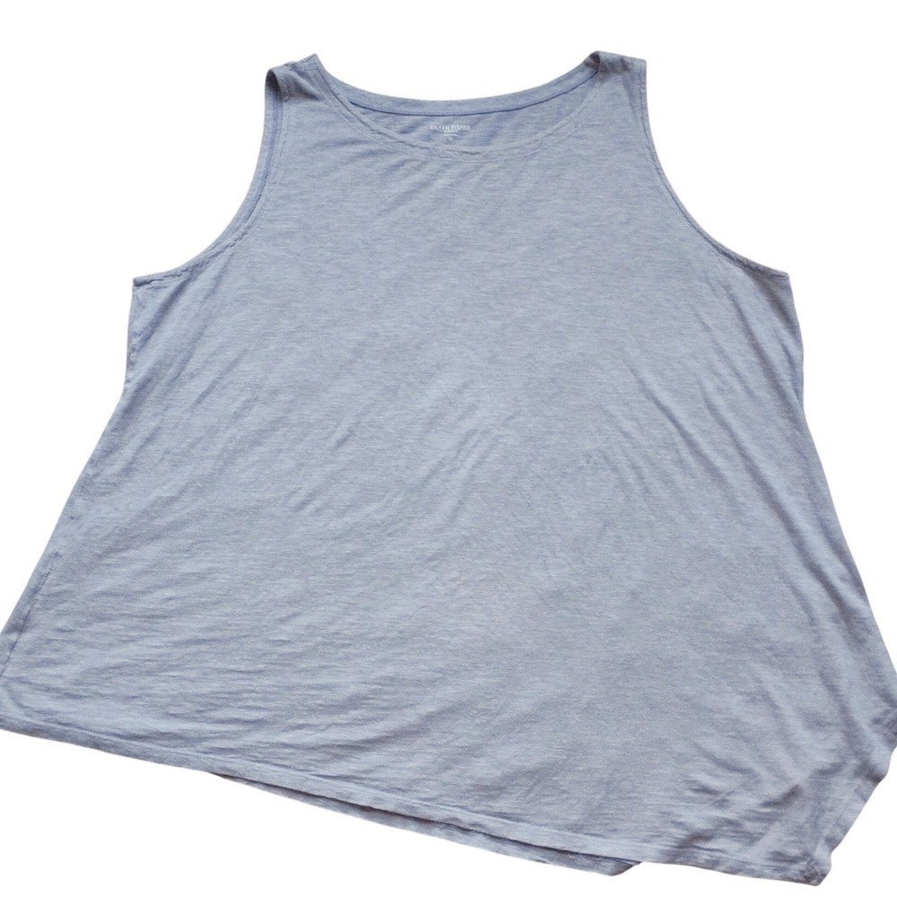 NEW COND. Eileen Fisher Tank Top WOMAN 3X Gray Hemp Org. Cotton Fall layering